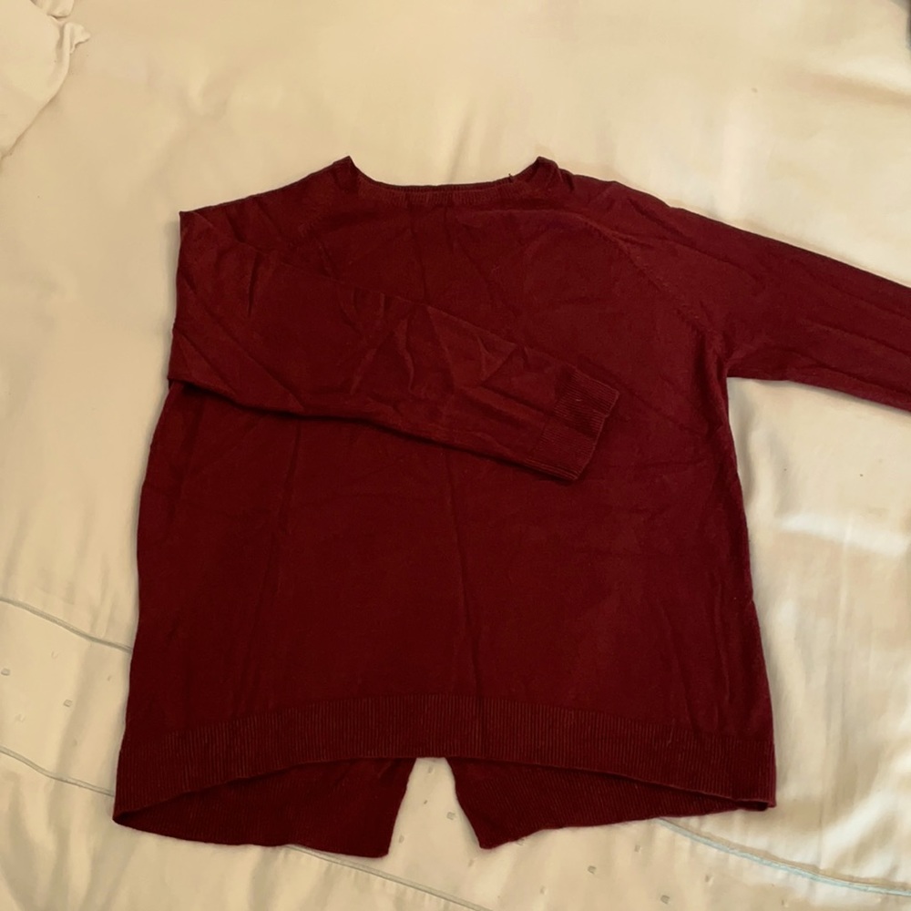 Burgundy Zara sweater